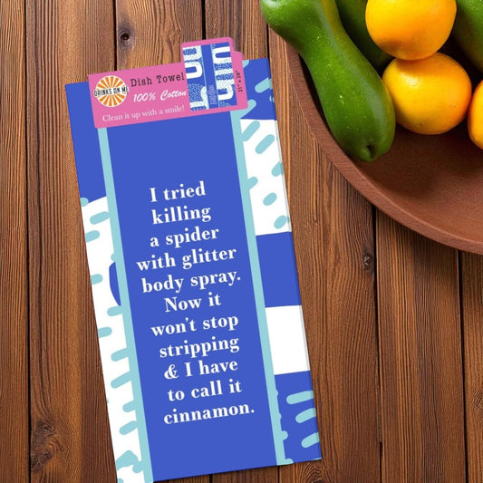 Glitter Body Spray - Funny Cotton Dish Towel - Mellow Monkey