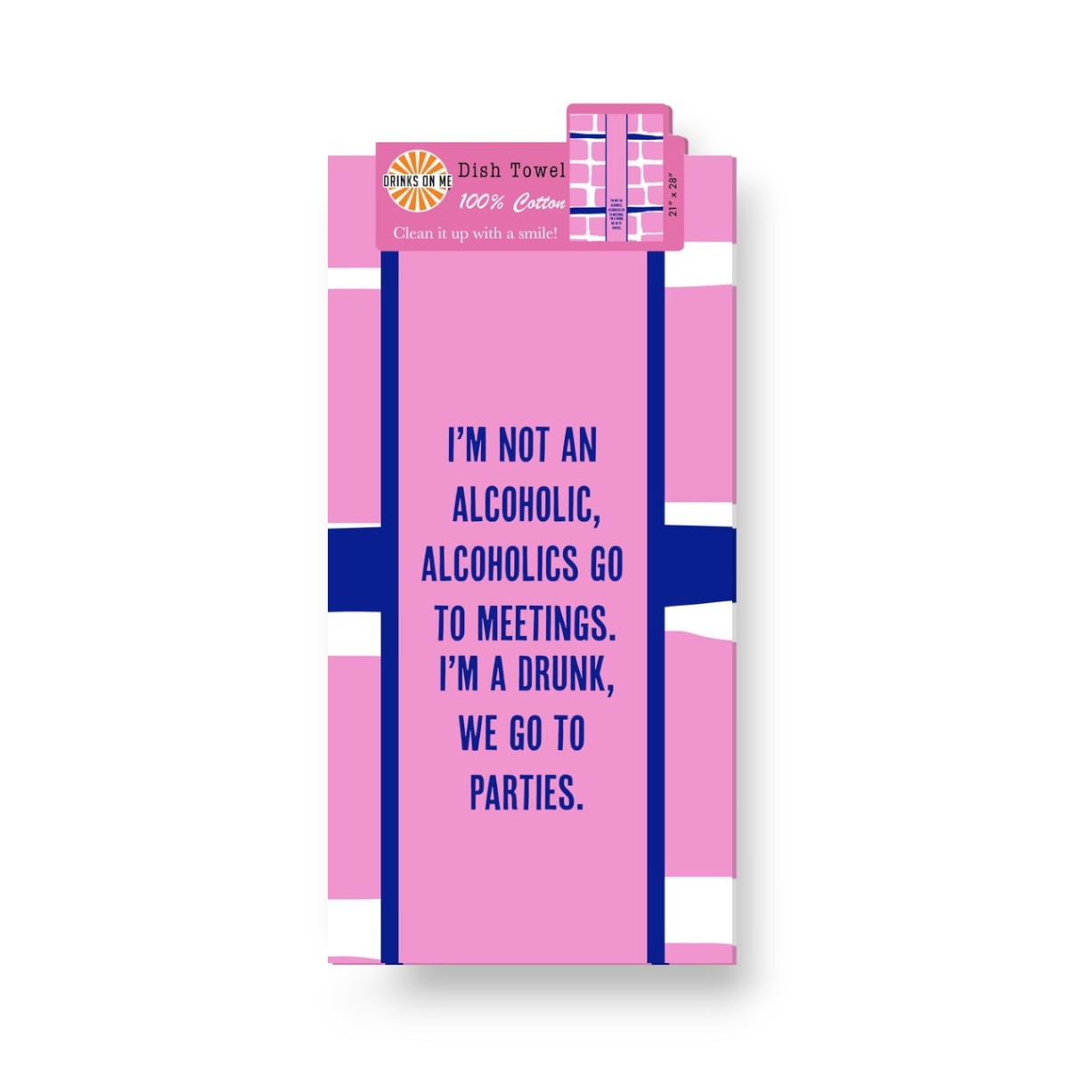 Go to Parties - Funny Cotton Dish Towel - Mellow Monkey
