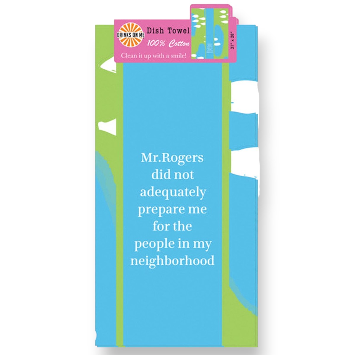 Mr. Rogers - Funny Cotton Dish Towel - Mellow Monkey