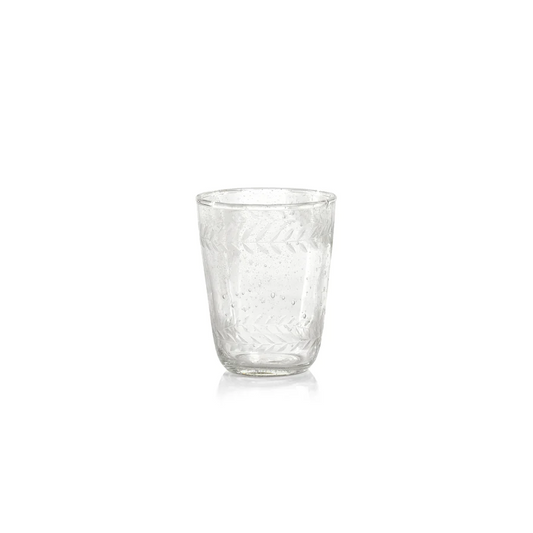 Tuscan Handmade Etched Double Old Fashioned Glass - Mellow Monkey