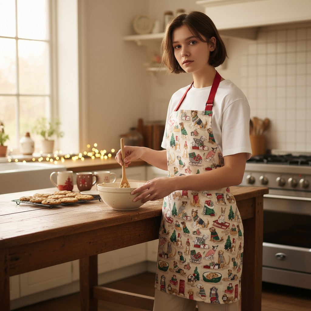 Merry Mutts Cotton Apron - Mellow Monkey