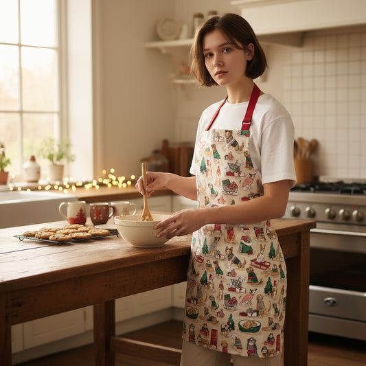 Merry Mutts Cotton Apron - Mellow Monkey