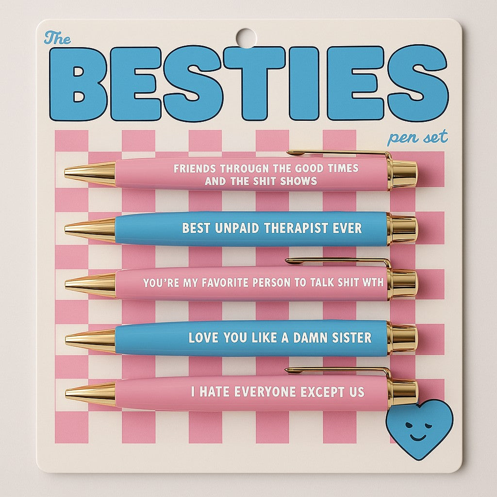 Besties Pens - Set of 5 - Mellow Monkey