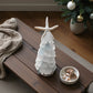 Sea Glass Christmas Tree With Starfish - 6 In. - Hint of Powder Blue - Mellow Monkey