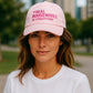 Real Housewives of Stratford Pink Embroidered Baseball Cap - Mellow Monkey