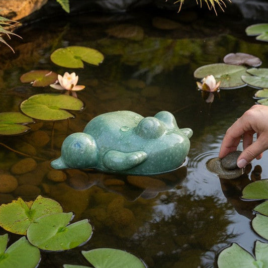 Floating Ceramic Frog - 5-in - Mellow Monkey