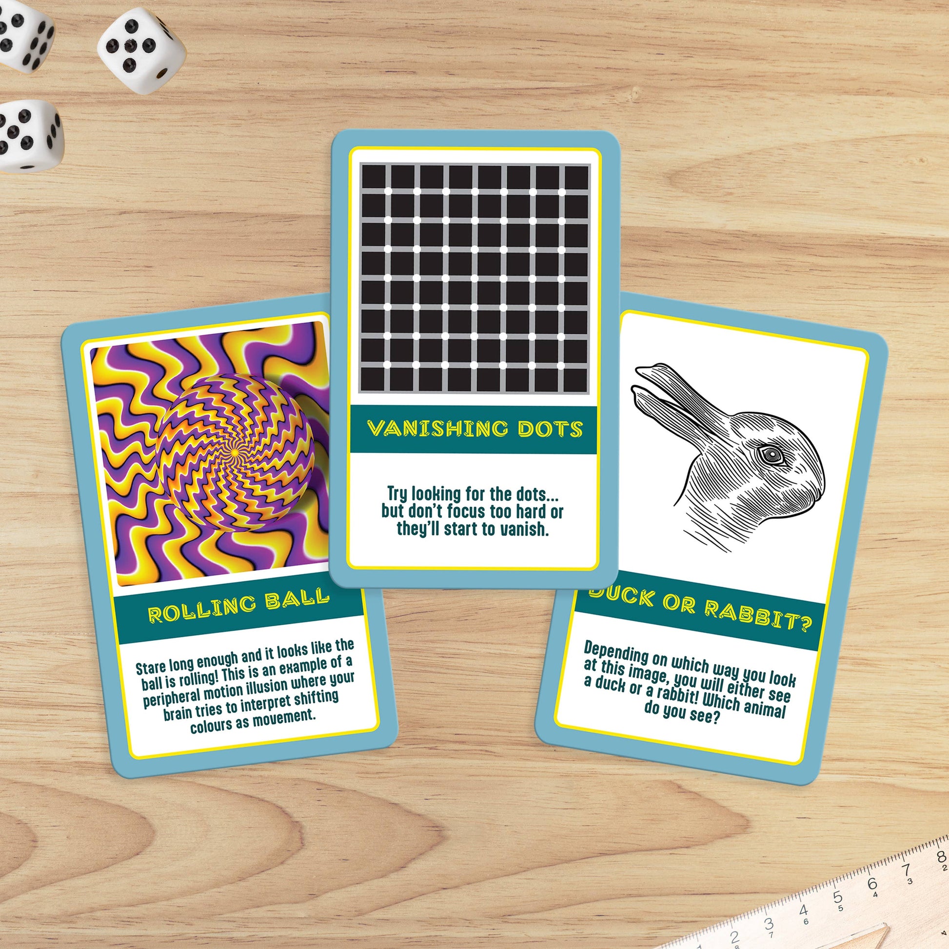 100 Optical Illusions - Activity Cards - Mellow Monkey
