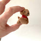 Miniature Plush Puppy Dog - Brown - Backpack Charm - 2-in - Mellow Monkey