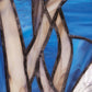 Astrid Blue Birds in the Night Sky Window Panel - 16-in - Mellow Monkey