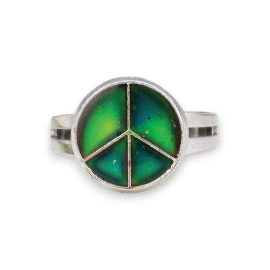 Vibe Check - Peace Sign - Mood Ring