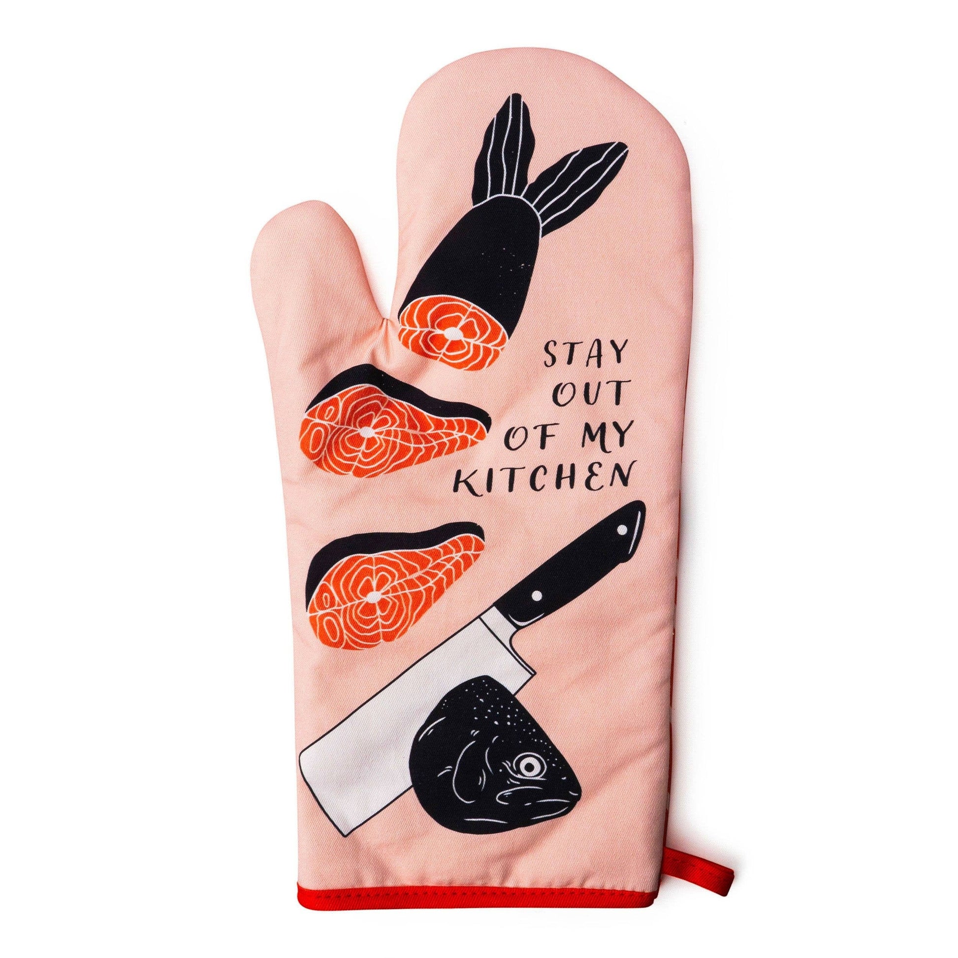 Two Left Feet Reluctant Chef Oven Mitt Open Stock: Stay Out Of My Kitchen - Mellow Monkey