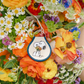 Peanuts® - Snoopy Flower Bouquet Patch Keychain