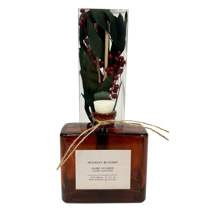 Holiday Blooms Bouquet Botanical Reed Bundle Fragrance Diffuser - Mellow Monkey