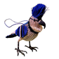 Blue Jay Bird Ornament - 5-1/2-in