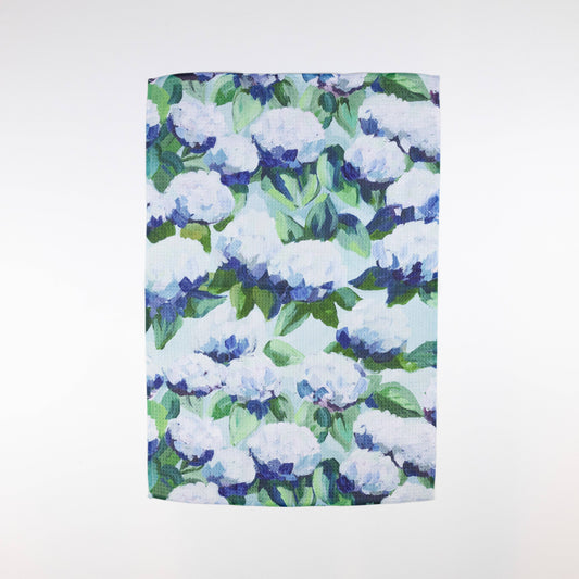 Hydrangea Microfiber Tea Towel - Kim Hovell Art