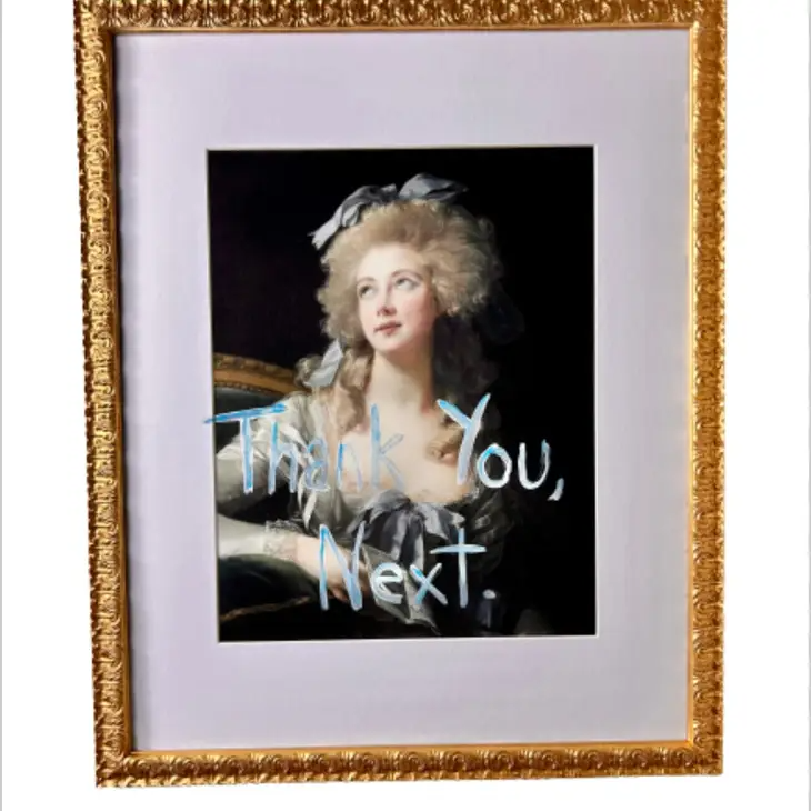 Thank You, Next - Graffiti Frame 24 inches - Mellow Monkey