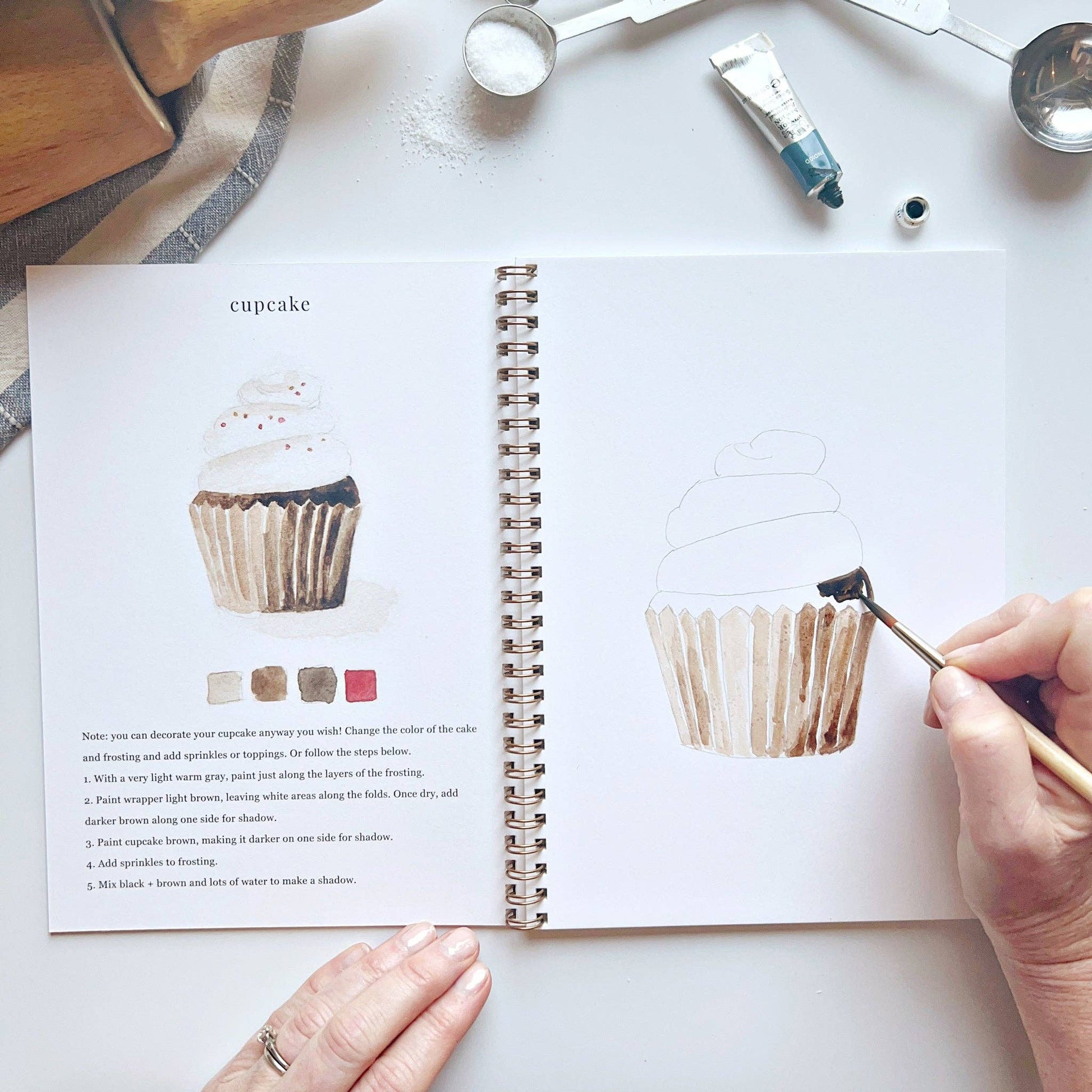 Baking Watercolor Workbook - Mellow Monkey