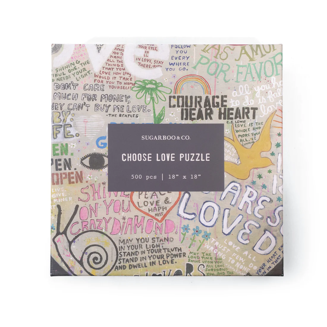 Choose Love 500 Piece Puzzle by Sugarboo - Mellow Monkey