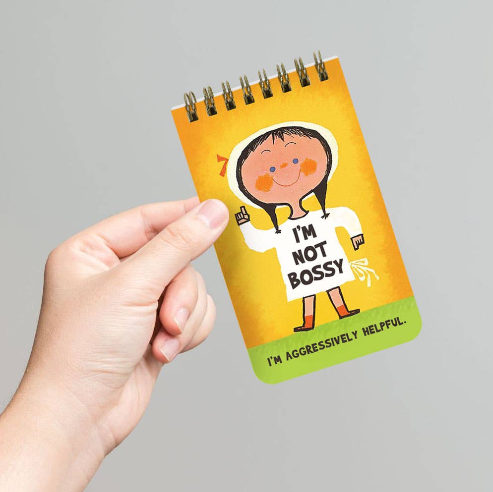 I’m Not Bossy. I’m Aggressively Helpful - 3x5 Memo Notepad - Mellow Monkey