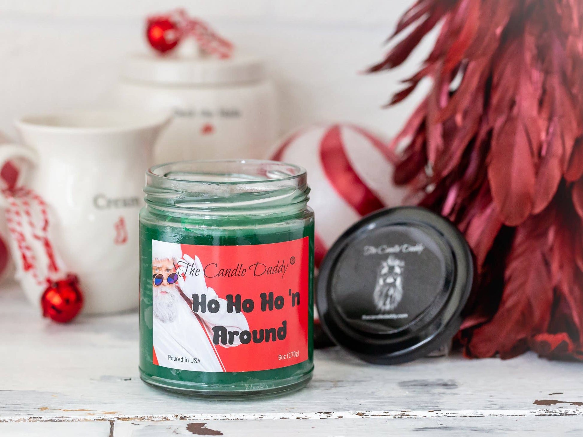 Ho Ho Ho'n Around Holiday Candle - Funny Christmas - Mellow Monkey