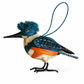 Kingfisher Bird Ornament - 4-1/2-in