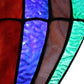 Otis Red Hot Air Balloon Stained Glass Window Panel - 11-in - Mellow Monkey
