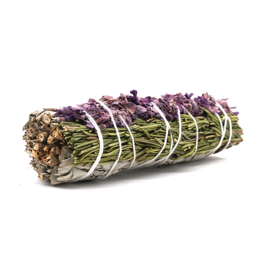 Lavender with Rosemary and White Sage Bundle Smudge Stick - Mellow Monkey