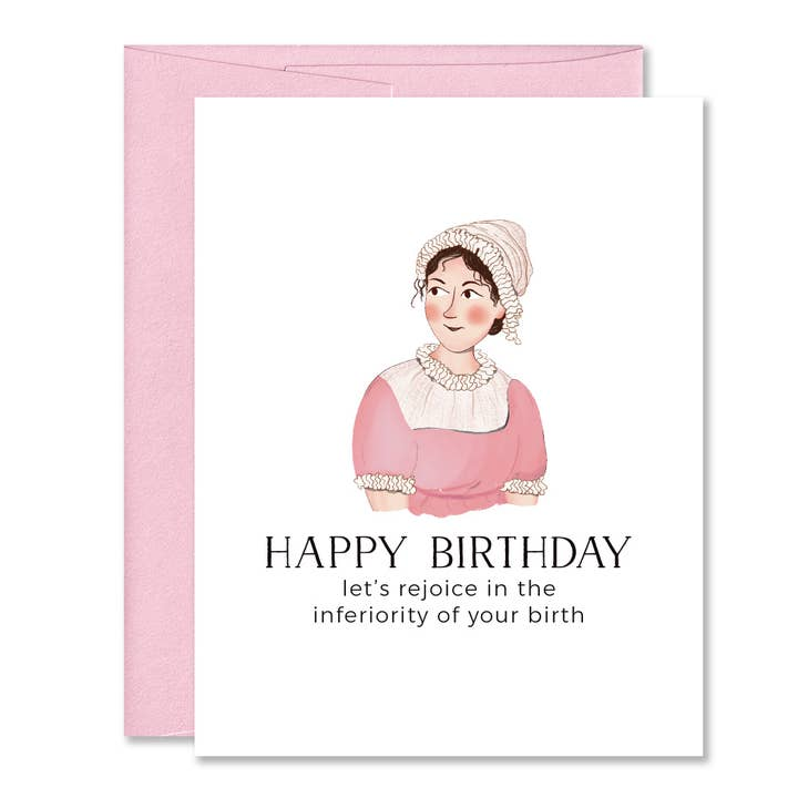 "Happy Birthday Let's Rejoice In the Inferiority of Your Birth" - Birthday Greeting Card - Mellow Monkey