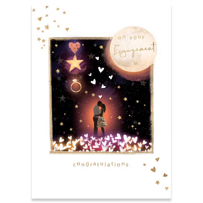 On Your Engagement.. Congratulations! - Engagement Greeting Card - Mellow Monkey