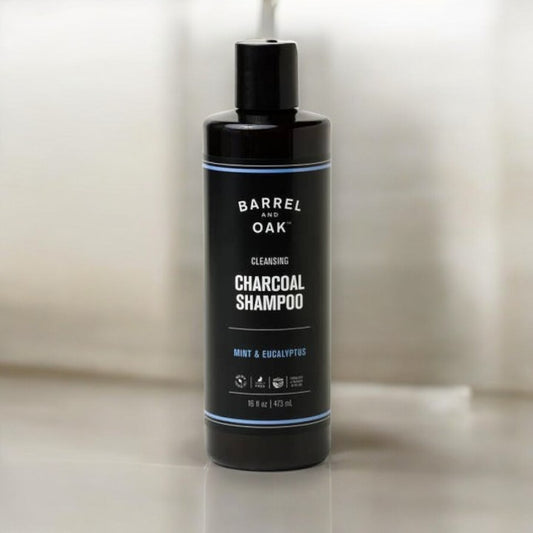 Barrel And Oak Cleansing Charcoal Shampoo - Mint and Eucalyptus 16 Fl oz