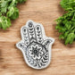 Floral Hamsa Trinket Dish - 4-1/2-in