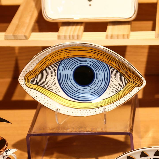 Eye Shaped Protection Trinket Dish - 6-1/4-in