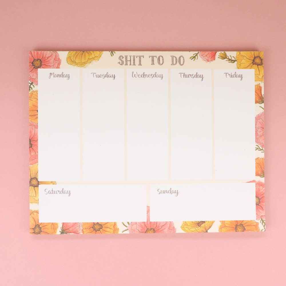 Shit To Do Notepad - Mellow Monkey
