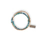 Gemstone Double Wrap Bracelet - Gold and African Turquoise Beads - Mellow Monkey