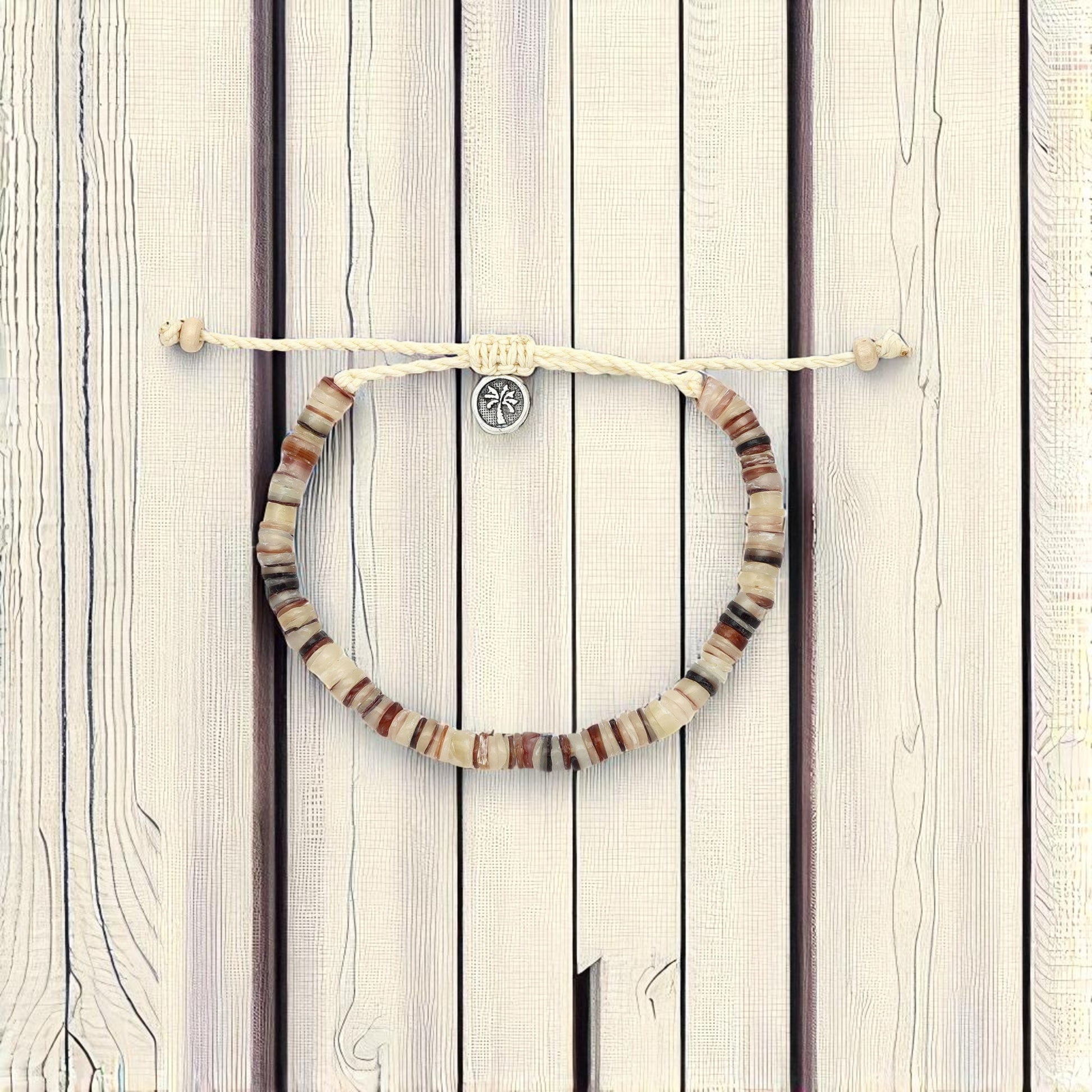 Pakui Natural Bead Anklet - Natural Stone - Mellow Monkey