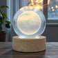 Lighted Glass Orb - Moon