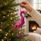Pink Flamingo Tree Bird Ornament - 5-1/4-in