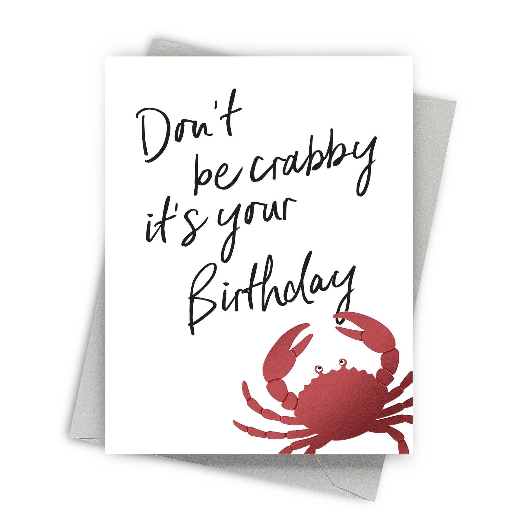Don't Be Crabby - Birthday Greeting Card - Mellow Monkey