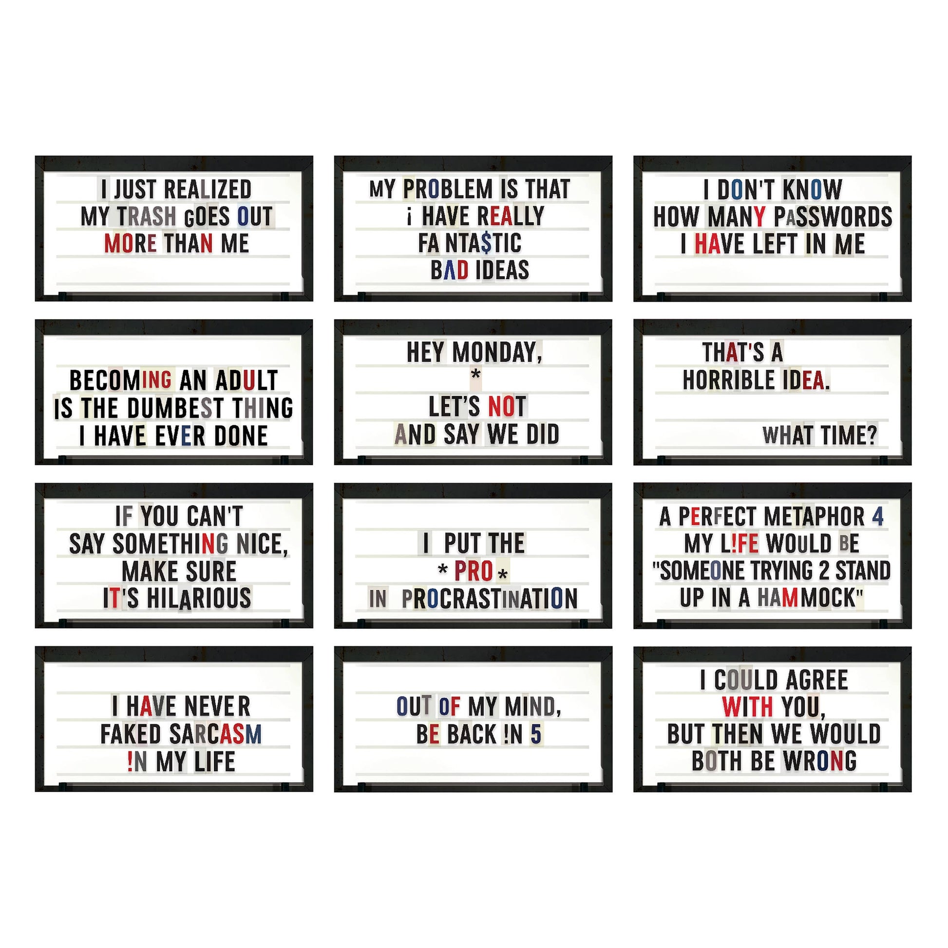 The Daily Marquee - Desktop Flipchart - Mellow Monkey