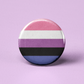 Genderfluid Flag Pinback Button - 1.25" - Mellow Monkey