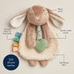 Taupe Bunny Itzy Friends Lovey™ Plush+ Teether Toy - Mellow Monkey