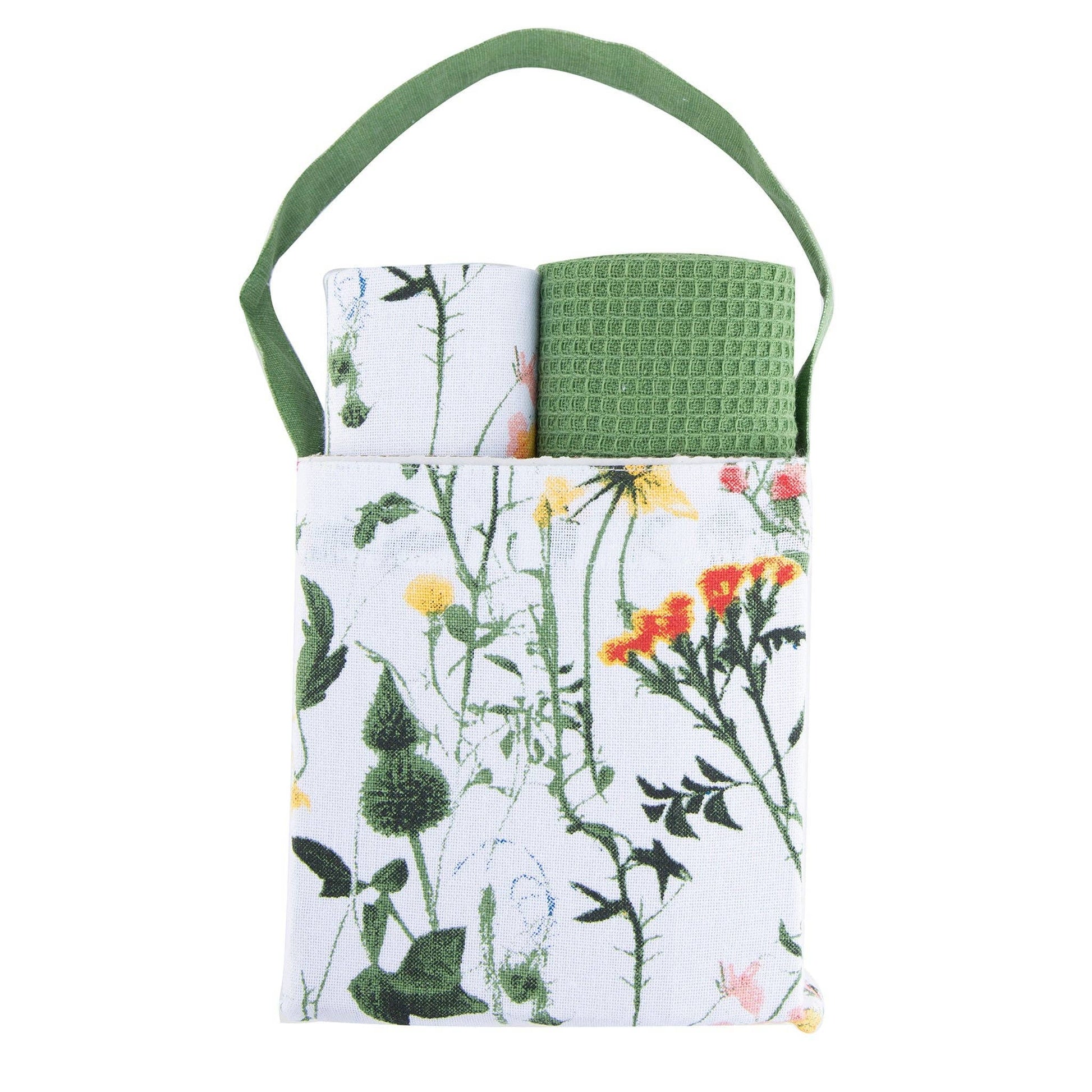 Spring Meadow Cotton Tea Towel Set - 3 Piece - Mellow Monkey