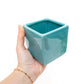 Ceramic Cube Container - Sky Blue - Mellow Monkey