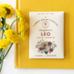 Leo - Flower Zodiac Card Set