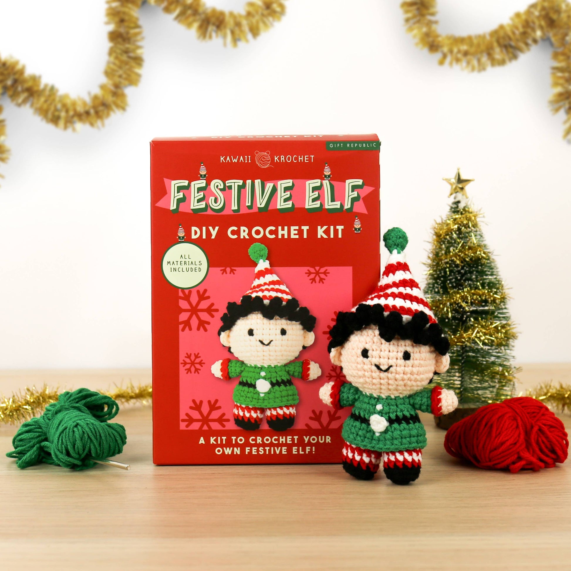 Festive Elf - DIY Crochet Kit - Mellow Monkey