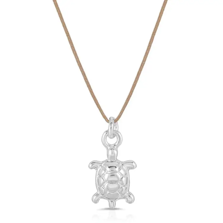 Turtle - Ocean Life Silver Necklace - Mellow Monkey
