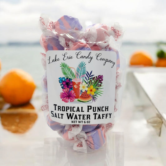 Tropical Punch Salt Water Taffy - 6-oz - Mellow Monkey