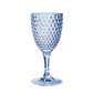 Blue Diamond Cut Wine Glass - 12-oz. - Mellow Monkey