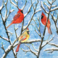 Winter Birds Paper Cocktail Napkins - 20 Count - Mellow Monkey