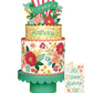 Freshcut Paper Blooming Birthday Cake Pop-Up Greeting Card - Mellow Monkey